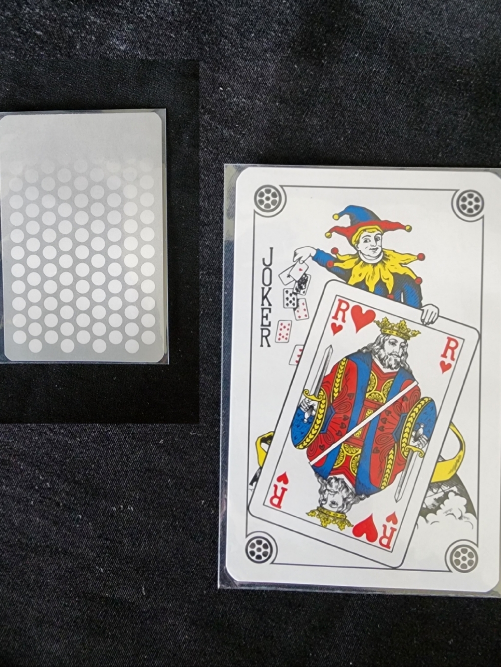 Louis Vuitton Playing Card Joker Silver White Polka Dot With COA